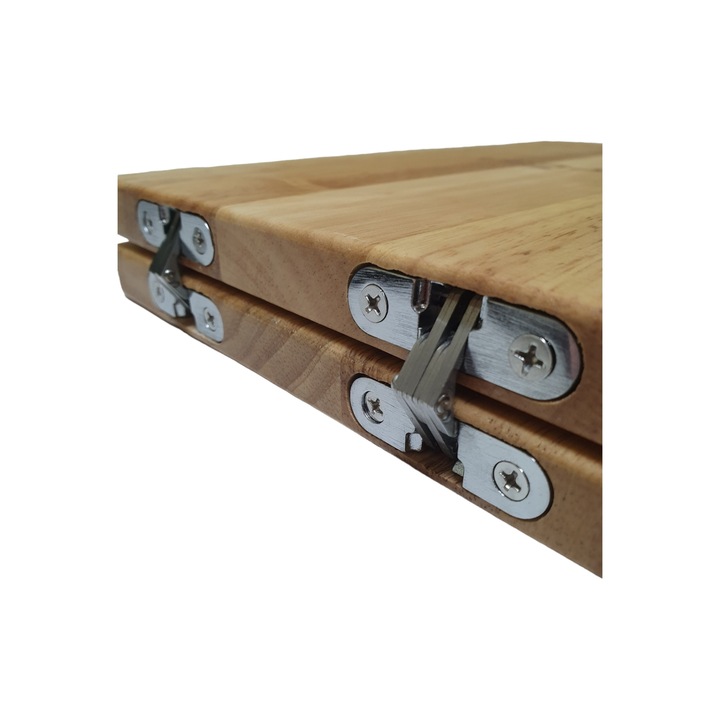 Platou Servire, Dutch, Flipover cu maner, Tec, 20x39x4cm - imaginea 3