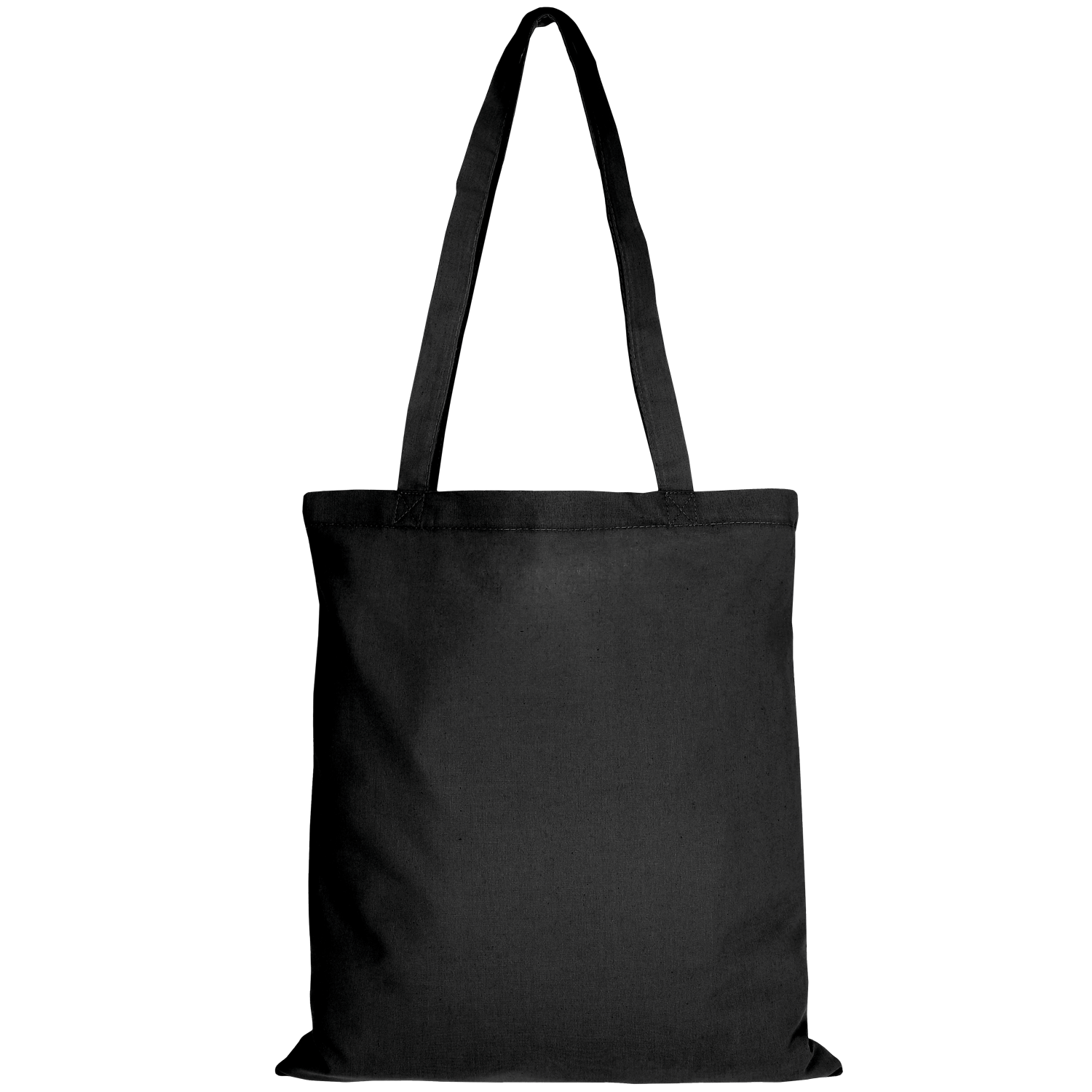 Sacosa din bumbac neagra cu manere lungi personalizata cu Ursuletul Brun, 38x42cm