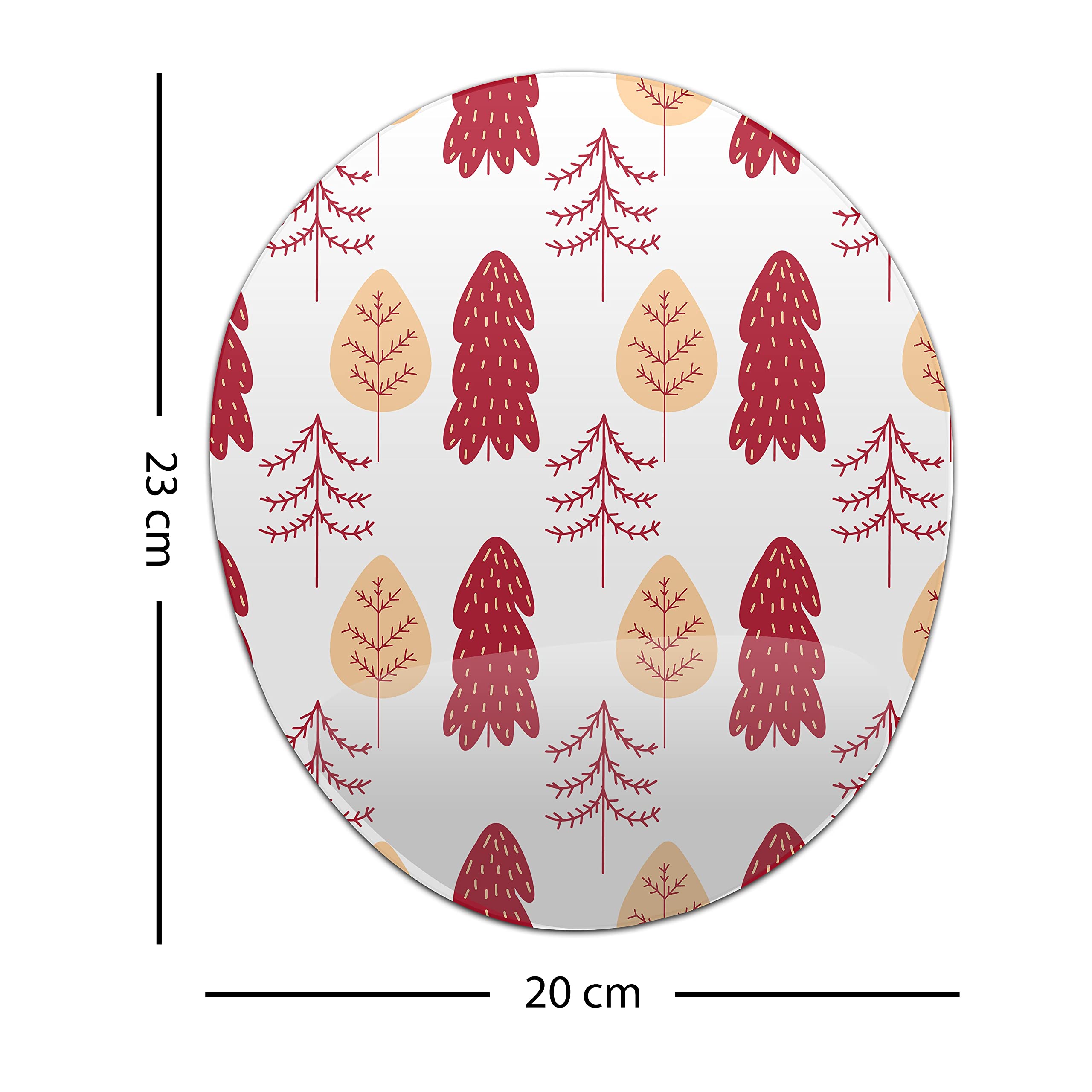 Mousepad Bonamaison TRMP100070 ergonomic cu suport din spuma cu memorie, baza antiderapanta din cauciuc, imprimat digital, negru/alb, 20 x 23 cm - imaginea 2